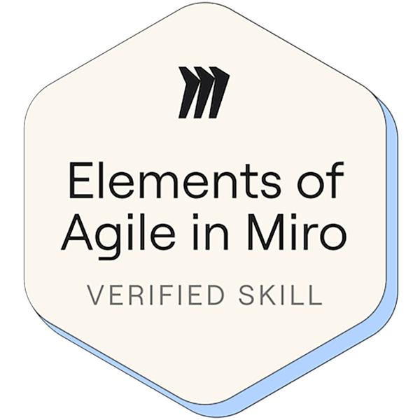 Miro Elements of Agile Badge